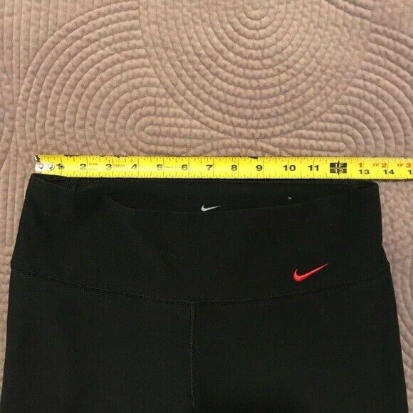 CLEARANCE Nike Women's Small Dri-Fit Capri Length Yoga Pants Black Red - Picture 6 of 8